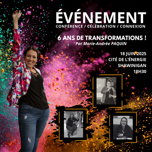 Événement 6 ans de transformations : Conférence, célébration et connexion
